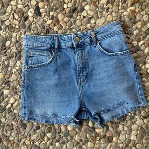 BDG Urban Outfitters Denim Cutoff Shorts Size 28 Raw Hem Festival